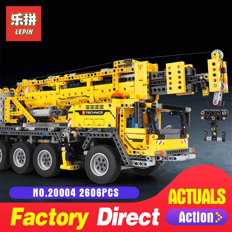 

Lepin 20004 Technic Motor Power Mobile Crane Mk II Model Building Kits Blocks Toy Bricks Gift model 42009 Holiday toy LegoINGlys
