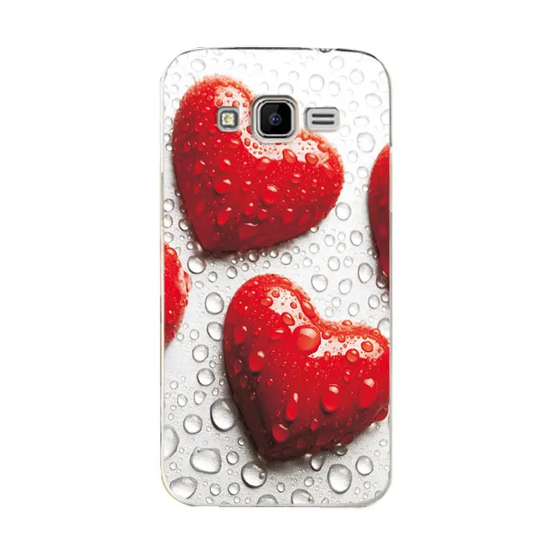 Love Heart Capa For Samsung Galaxy Core Prime G3608 Cases Cover G360 G3606 G3608 G3609 G361F G360H G360F G361H Star Phone Bags - Цвет: W60