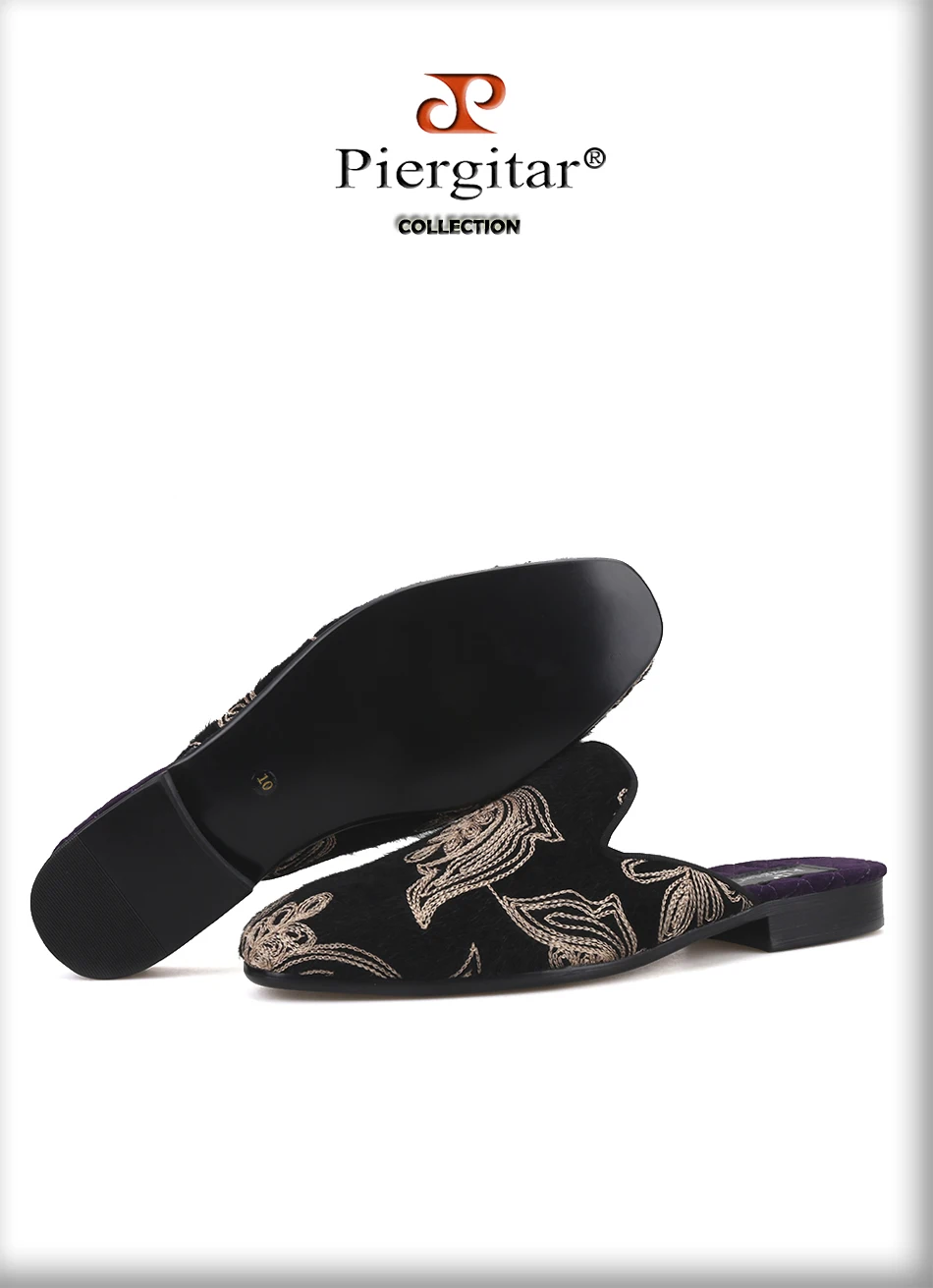 Piergitar/Новинка года; мужские тапочки из конского волоса; дизайн тотемов; модные вечерние мужские модельные туфли; мужские тапочки для курения