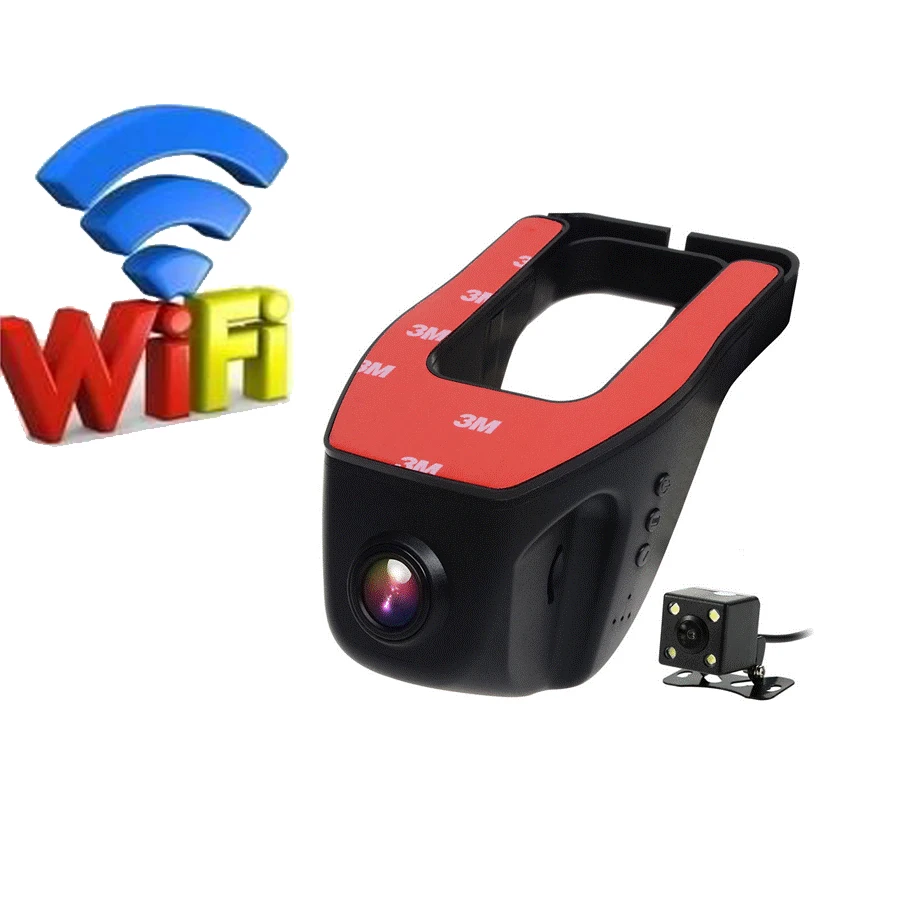 Universal Car Wifi DVR Hidden Installation Full hd Camera Support APP