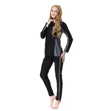 Мусульманские традиционные исламские арабские высокая эластичность нейлон купальник консервативная купальники черный, темно-синий, серый