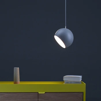 

Nordic Art Hemisphere Modern Pendant Lights Lighting Post-modern LED Living Room Restaurant Bedside Bedroom Decor Hanglamp