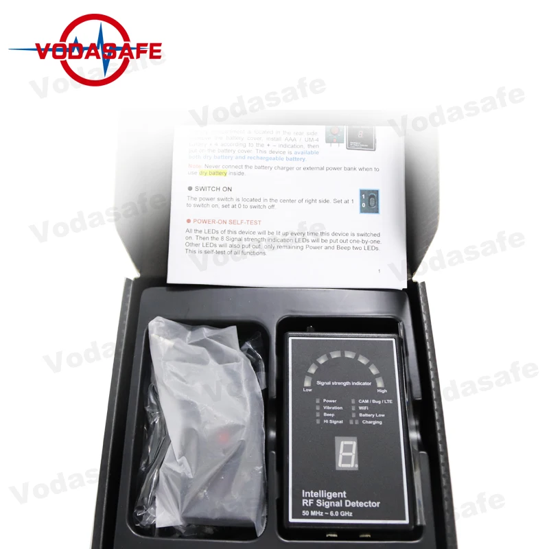 50MHz-6GHz Camera Detector 3G2100MHz Wireless Signal Detector
