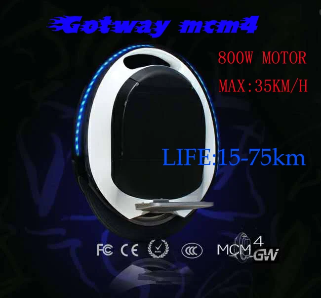 Gotway MCM4 В3(батареей 260wh,340wh,520WH,680WH)электрический моноцикл одно колесо скутер 800 Вт Скорость вращения двигателя Макс 35км/ч+ бесплатная доставка