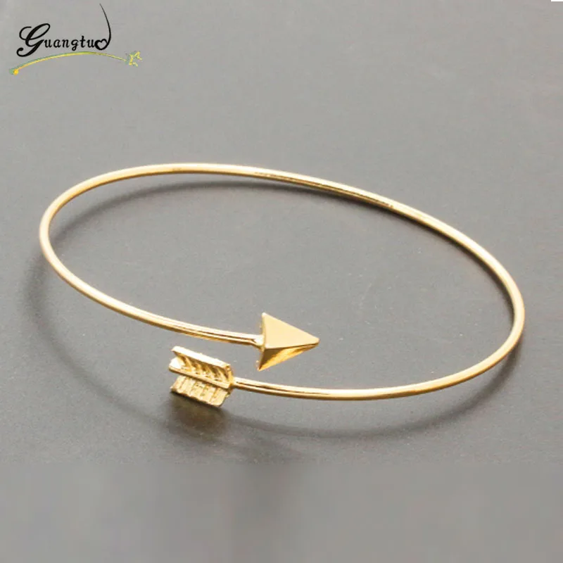 

1Pcs Punk Gothic Style Arrow Shape Open Adjustable Cuff Bangle For Women Ladies Bracelet Bangles Pulseiras Bijoux