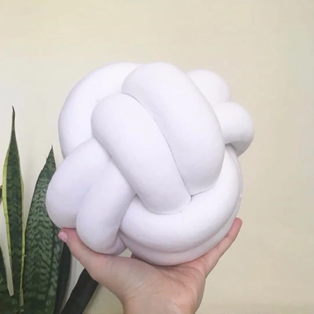 Creative Soft Knot Cushion Knotted Ball Pillow Home Sofa Office Decor Pillow