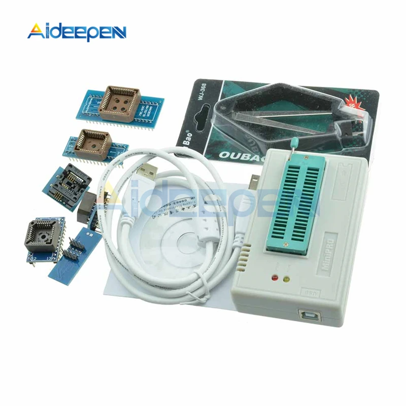 

1Set MiniPro TL866 Universal Programmer TL866CS Programmer USB 2.0 Support About 13000 IC With 6pcs Adapters