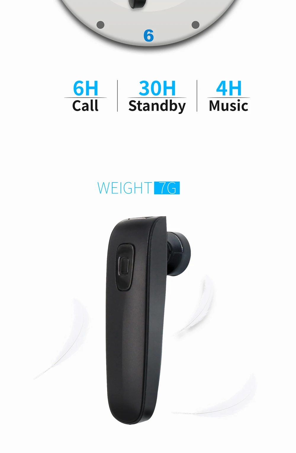 YODELI B1 Mini Earbud Wireless Bluetooth Earphone with Microphone for Car Mobile Phone Sport Noise Reduction Headset Headphones (8)