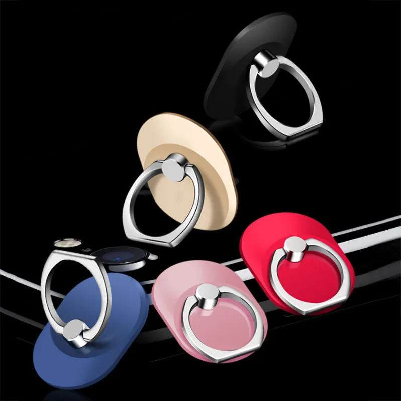 Phone Universal Finger Ring Smart Mobile Phone Golden Black Color Adjustable For iPhone For Xiaomi For Samsung Holder Stand Caqa