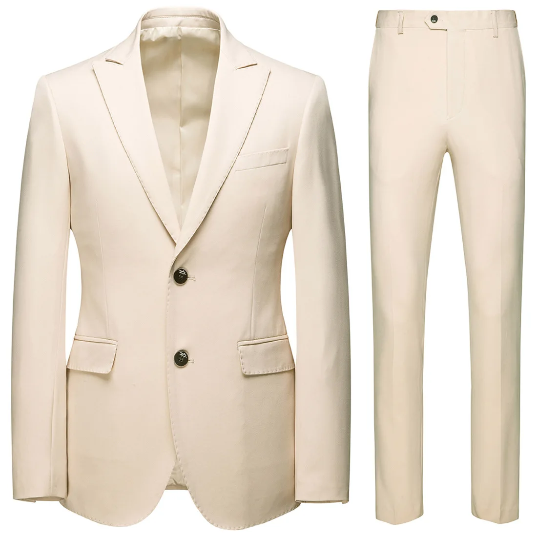 

XF112 New Fashion Business Casual Suit 2-piece Groom Best Man Wedding Two-button Blazer Men Suits