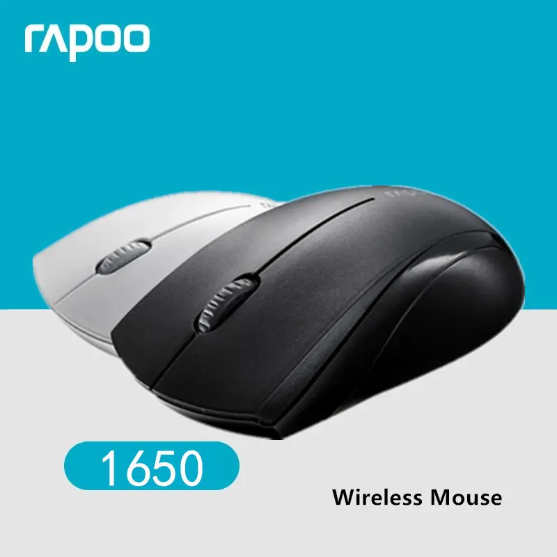 Rapoo 1650 Беспроводная 2,4 ГГц Бесшумная эргономичная USB оптическая беспроводная мышь Игровые мыши