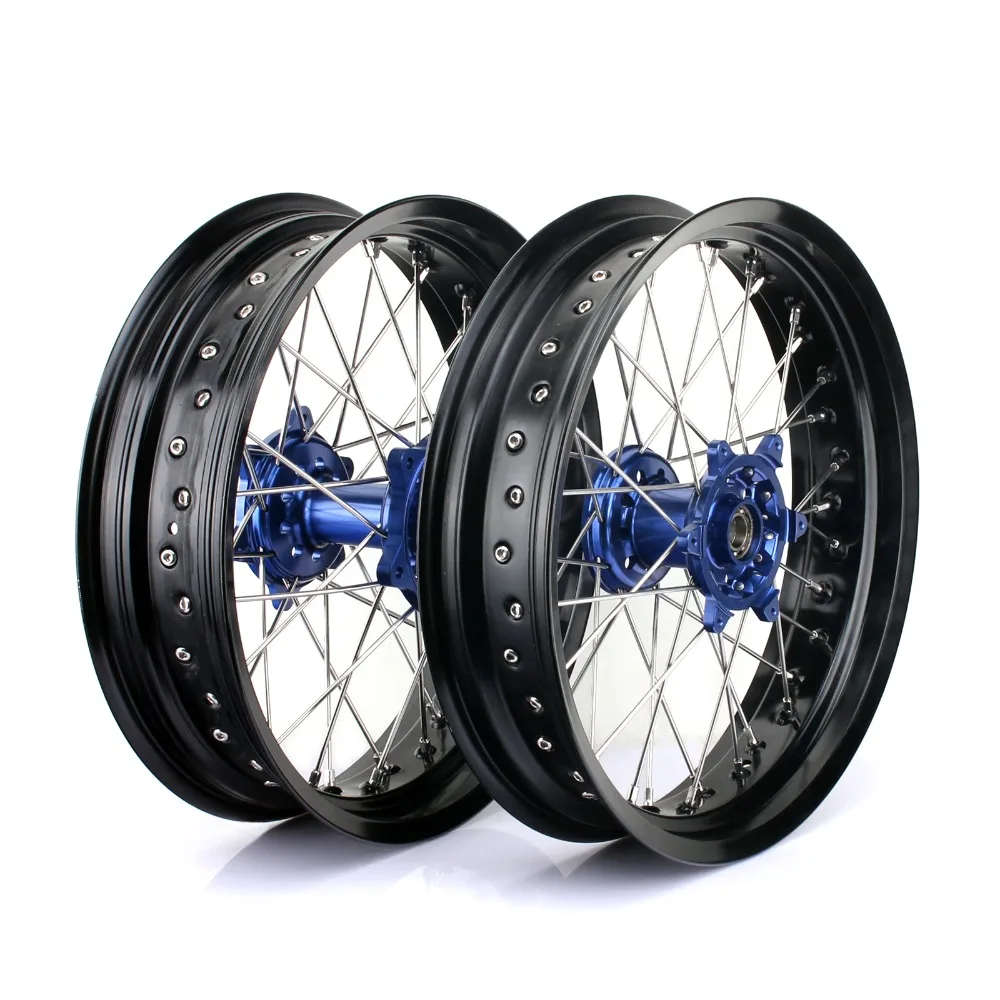 BIKINGBOY для KTM EXC-F 350 EXC-F350 16 17*3,5 17*5,0 Supermoto 36 спиц MX полный комплект передних и задних колес обода ступицы