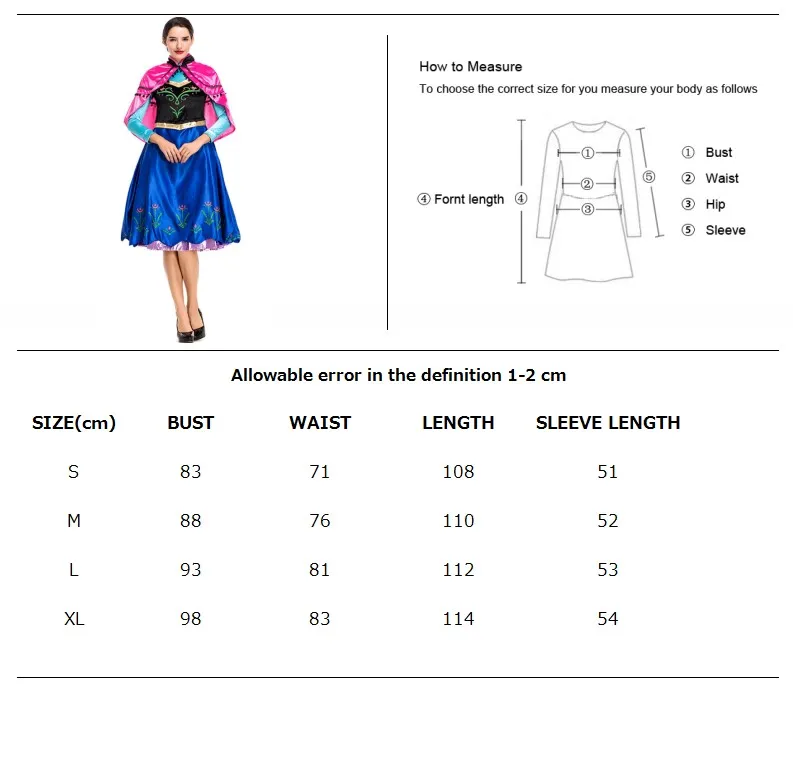 Платье принцессы Анны для взрослых, костюм ледяной королевы, вечерние платья на Хэллоуин, фантазийный костюм