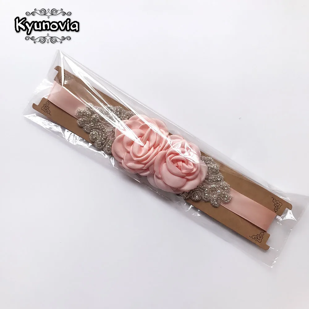 Женские ремни с цветами Kyunovia розовые и белые для свадебных платьев аксессуары