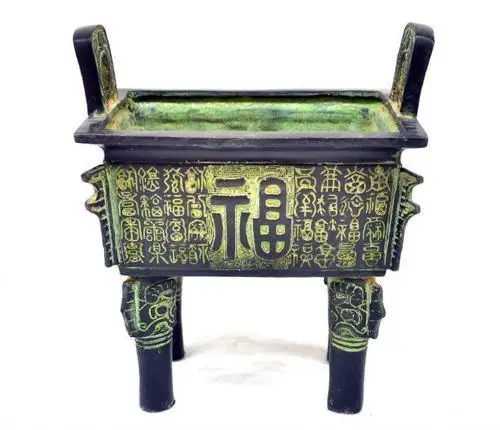 

Chinese Bronze Buddhist Prosperity Statue Beast Vein Incense Burner Censer