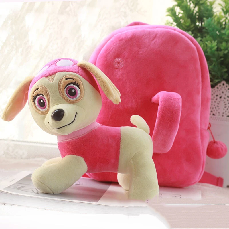  Paw Patrol Plush bag Mini Backpack Children's Cartoon Kids Student Bag Kindergarten 3-7 Years Old C - 32970984778