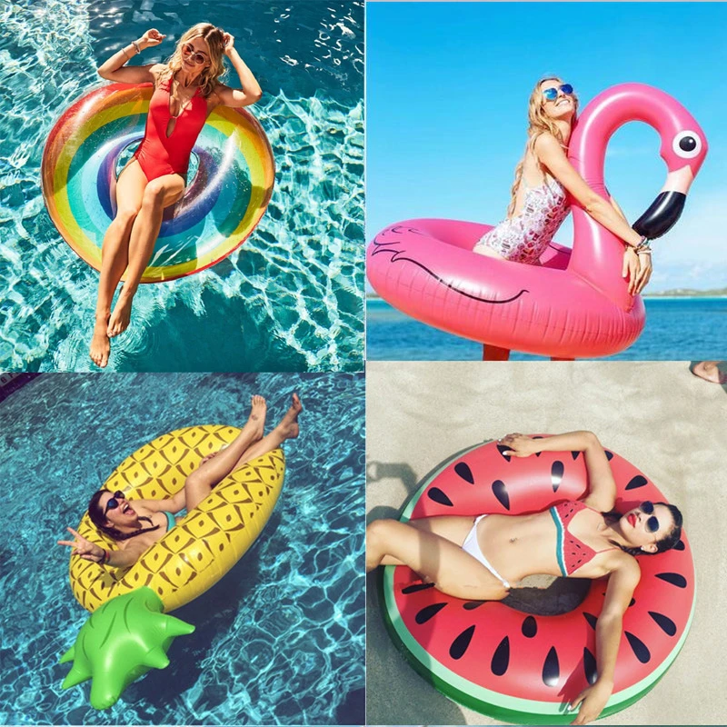 Ins Sicak Kalp Dev Yuzme Simidi Flamingo Unicorn Sisme Havuz Yatagi Kugu Ananas Yuzen Tavuskusu Su Oyuncaklari Swimming Rings Aliexpress
