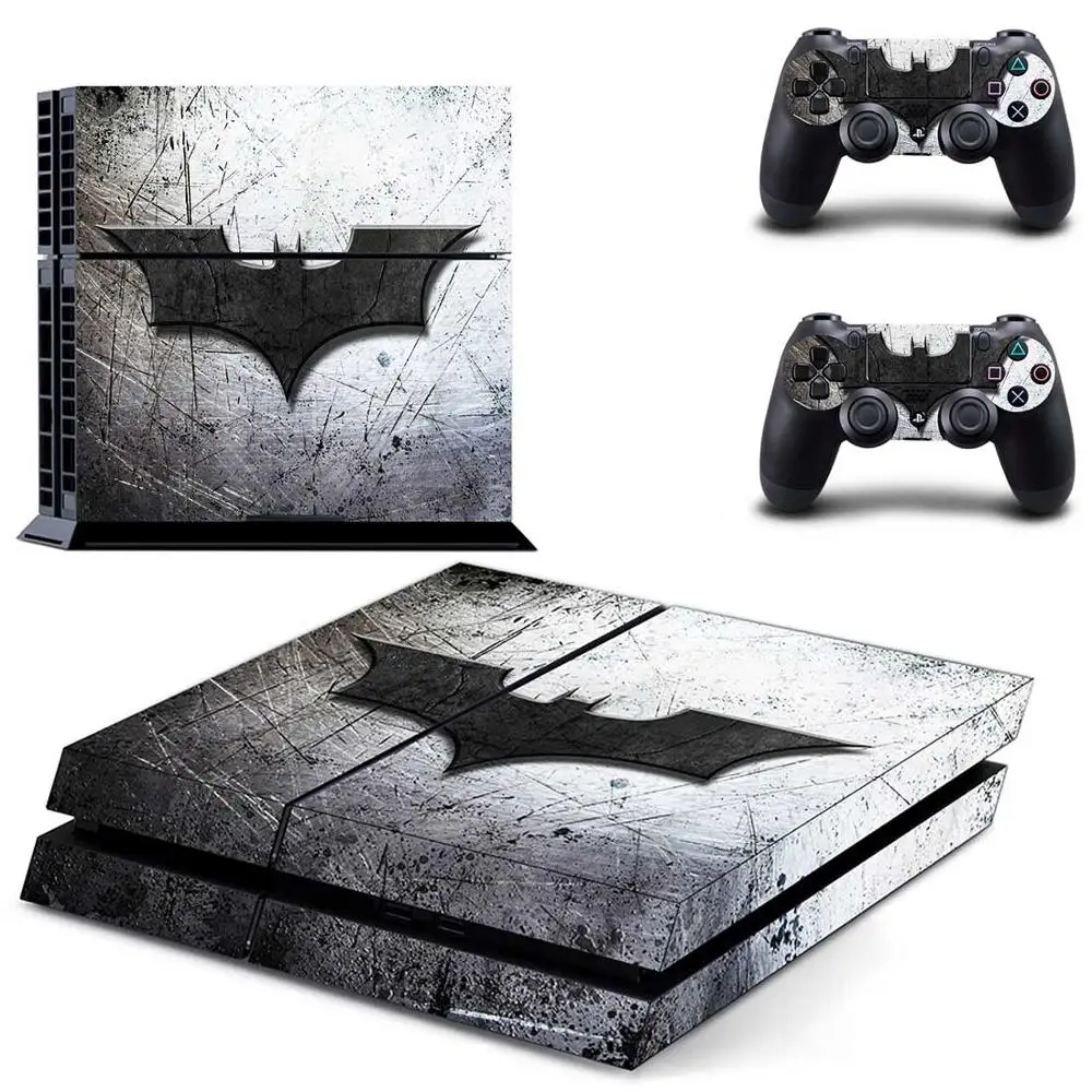 PS4 наклейка "Бэтмен" виниловая наклейка защитная обложка для sony PS4 консоли и 2 Dualshock контроллеров - Цвет: DPTM1899