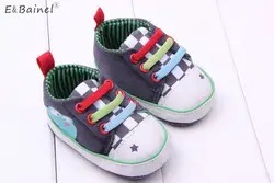 Модные милые Обувь для девочек Обувь для мальчиков плед холст Обувь для младенцев Обувь для малышей противоскользящие детские Обувь