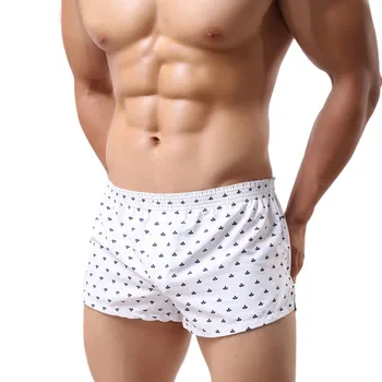 

Men Casual Underwear Boxer Shorts Trunks Slacks Cotton Men Cueca Boxer Shorts Underwear Printed Shorts Home Underpants