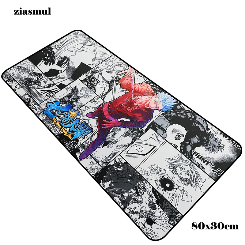 Seven deadly sins коврик для мыши геймер 800x300x3 мм великолепный коврик для мыши notbook игровой коврик для мыши большой xl коврик для мыши стол для компьютера padmouse