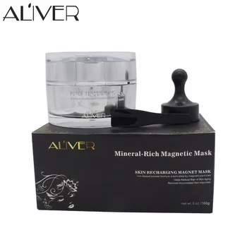 

ALIVER 100pcs Mineral-Rich Magnetic Face Mask Pore Cleansing Removes Skin Impurities Face Skin Care FREE SHIPPING BY DHL