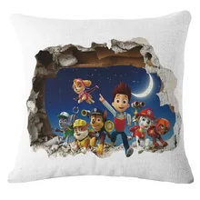 De la nueva Historieta Pateó Cachorro la Patrulla Canina patrullando Everest Perro Regalos de Los Niños funda de almohada fundas de colchón Cojines Decorativos