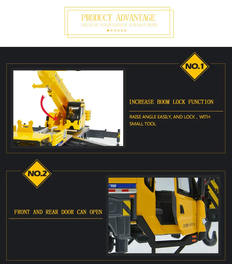 Запуск, 1:50 Масштабная модель, литая под давлением Сборная модель, XCMG XCT75 Модель Крана Грузовика, Реплика, Малый тоннаж крана 75 тонн