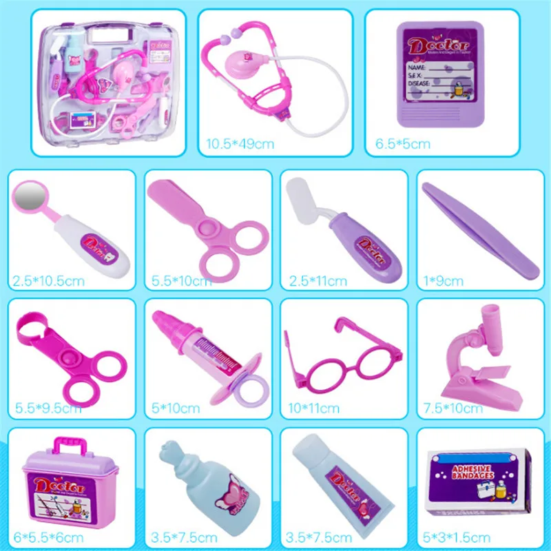 14Pcs-set-Doctor-Toys-Kids-Child-ABS-Plastic-cute-Role-Play-Pretended-Doctor-Nurse-Medical-Carry (4)