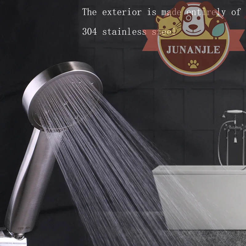 

1pcs Smooth Showerhead Water Shower Saving Sprinkler 304 Stainless Steel Panel Streamline Water Shower Head Bathroom Accessories