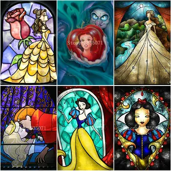 

Full Rhinestones Painting Home Decor diy 5d diamond painting Cross Stitch Pattern square Diamond Embroidery Snow White