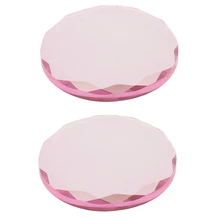 2 шт./компл. круглый многократного использования Кристалл Стекло ресниц Клей лоток держатель клей паллет стенд держатель для наращивания ресниц розовый