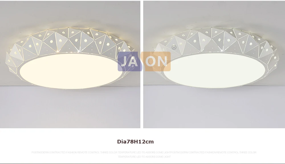 LED Современные Железные Акриловые Круглые Белые Алмаз Светодиодные Лампы.Светодиодные Светильники.Люстры Потолочные.Светильники