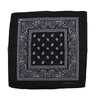 black 1 шт. Новинка хлопок хип-хоп банданы для мужчин и женщин повязка платок на голову браслет винтажное карманное полотенце - Цвет: black
