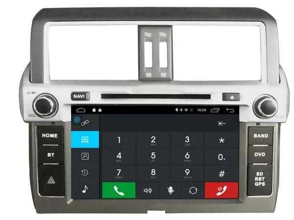 Sale Eunavi Quad Core Android 6.0.1 CAR Radio DVD GPS Player For Toyota Prado 150 2014 2015 2016 car audio video multimedia DAB WIFI 18