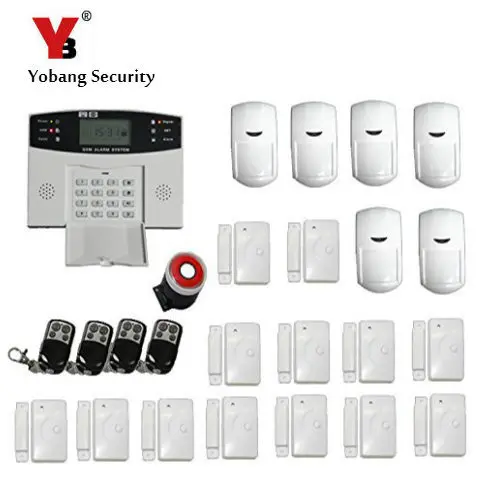 

YobangSecurity Spanish Russian Italian Cezch Voice Prompt Wireless GSM Home Security System Wired Siren Burglar Alarms for Home