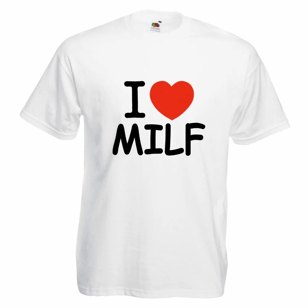 2018 Latest Fashion T Shirt Unisex I Love Milf Camiseta Divertida S M L Xl New Arrivals Casual