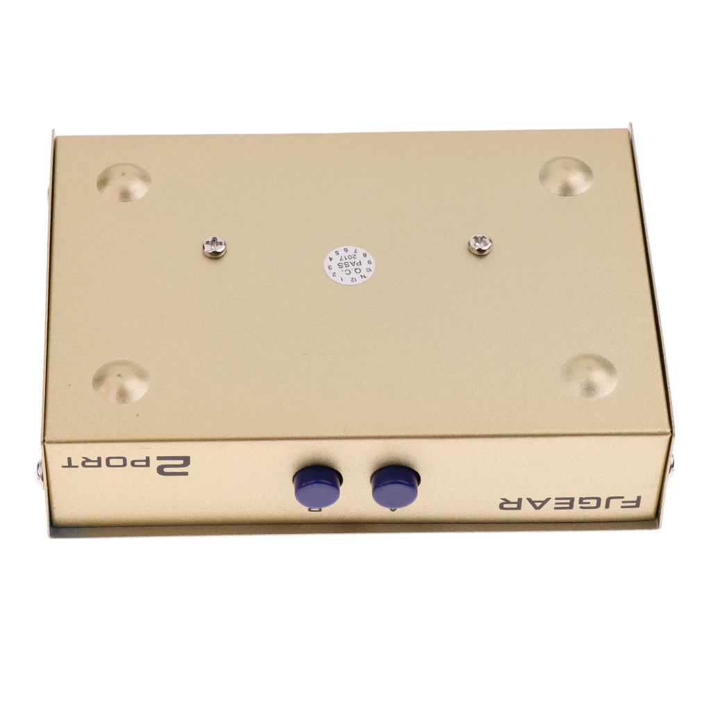 2Port AB Manual Network Sharing Switch Box 2In1/1In2 RJ45 Ethernet Switcher