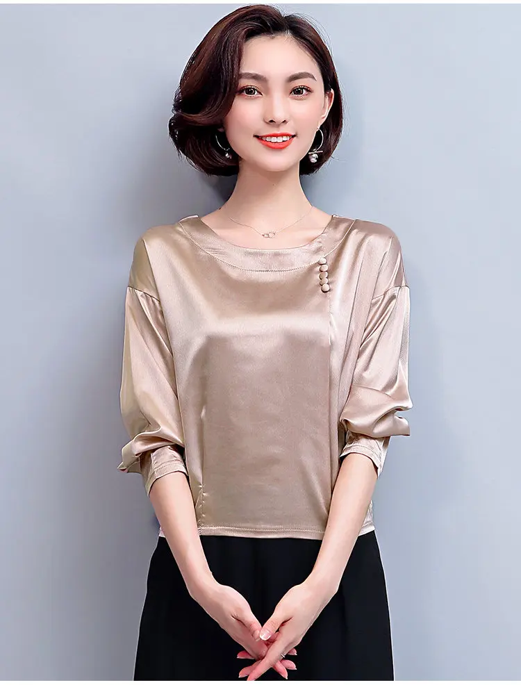 7 Colors New Winter Autumn Slik Blouse Women 2019 Long Sleeve Plus Size Shirts Femme Tops Fashion Casual Chiffon Blusas Mujer (15)
