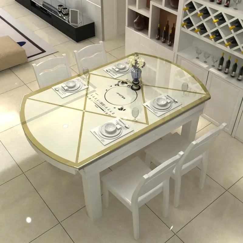 Pliante Meja Makan Room Tavolo Da Pranzo Piknik Masa Sandalye Wood Round Desk Comedor Bureau Mesa De Jantar Dining Table