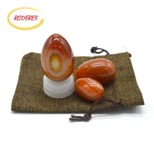 3pcs Drilled Agate Jade Eggs For Kegel Exercise Jade Yoni Eggs Women Healthcare Vaginal Muscle Massage Tool jade yoni egg of 3pcs nephrite jade eggs for women kegel exercise for jade massage