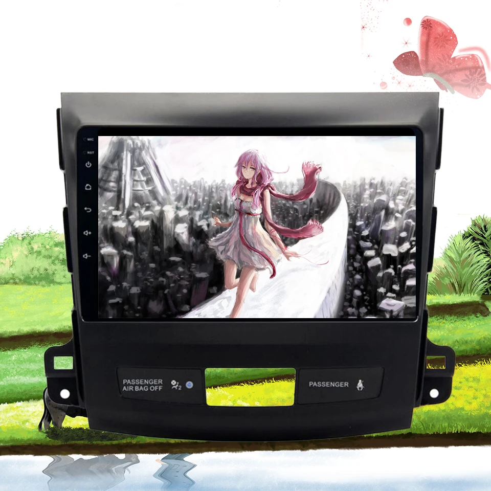 Perfect Car Radio Multimedia Video Player Navigation GPS Android 9.1 For Mitsubishi Outlander Auto dvd 2006  2007 2008 2009 2010-13 3