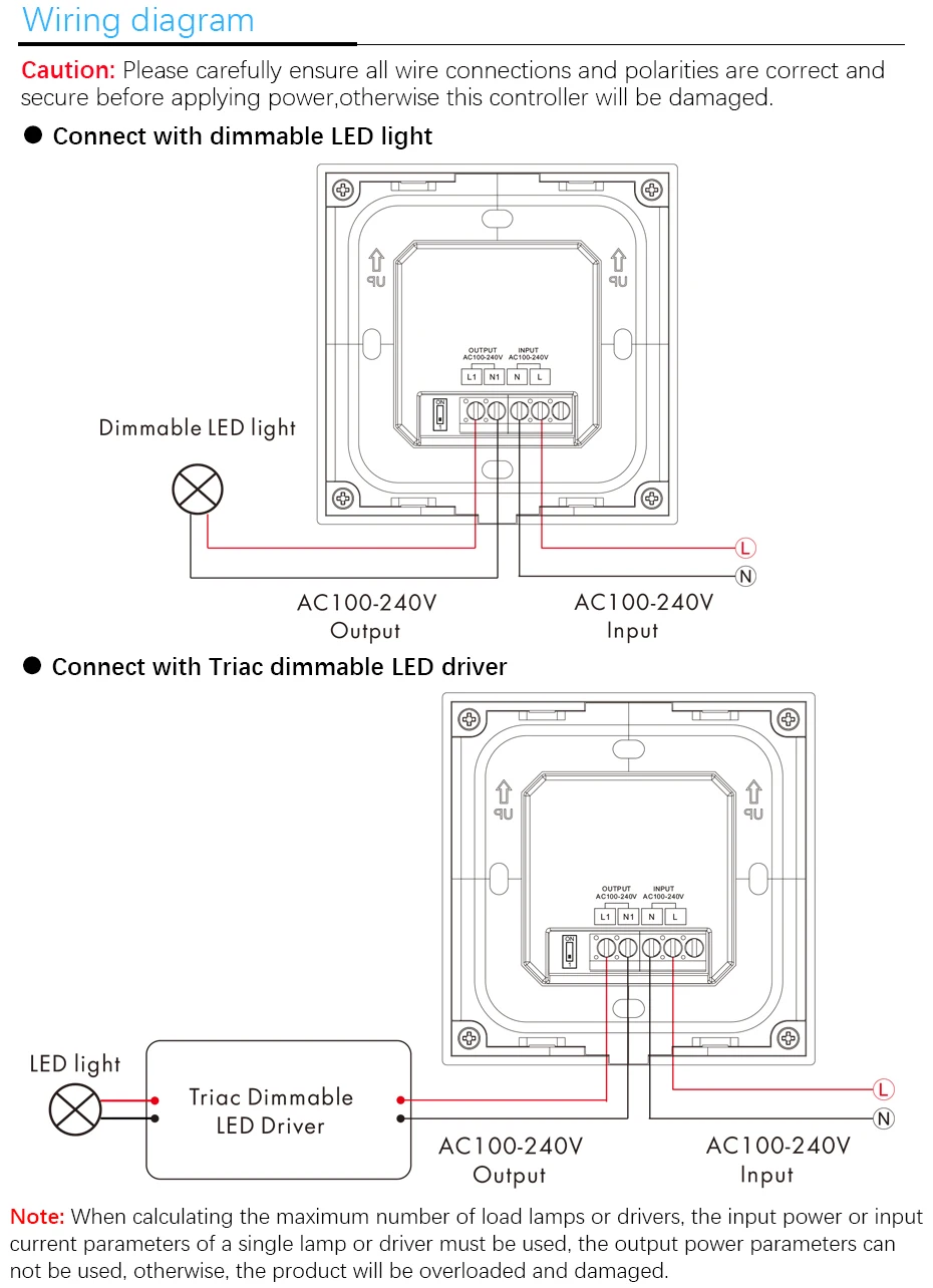 AC симистор светодиодный диммер 220V 230V 110V Беспроводной РЧ с регулируемой яркостью ручка переключателя с 2,4G пульт дистанционного управления для одного Цвет светодиодный лампы