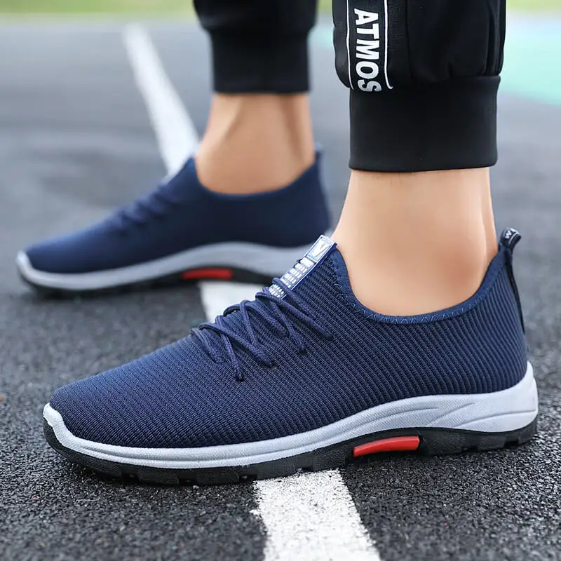HKIMDL 2019 Spring Sneakers Men Casual Shoes Air Mesh Shoes For Men Loafers Black Fashion Sneakers Mens Trainers Sapato Masculin