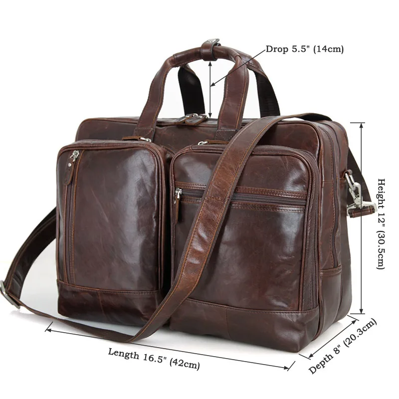 Harga J.m.d Orang orang Bisnis Tas Kulit Kulit 17 Inch Tas Komputer Dokumen Bisnis Pria Paket 7343