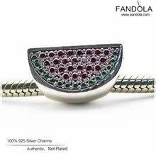 Милые Арбузные бусины для женщин подходят Пандора браслеты Подвески DIY ювелирных изделий Berloque