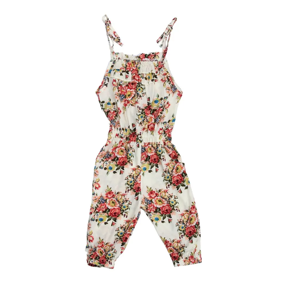 Комбинезоны для девочек 2020 новые летние комбинезоны с цветочным принтом