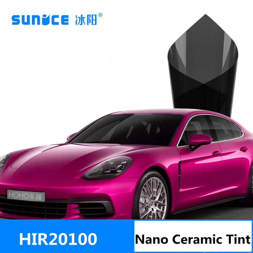 

2Mil VLT 20% Nano Ceramic Vehicle Auto-car Window Self-adhesive Stickers High Quality Heat Reduction Protect Privacy Window Tint