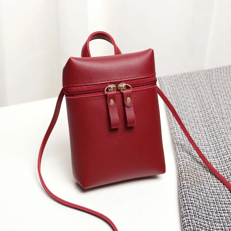

IBERHO Solid zipper Shoulder Bags for Women Handbags Small Style Designer Messenger Coin Bag Ladies Purse crossbody bag female