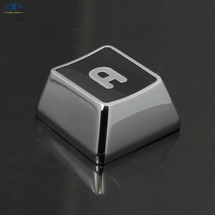 

[HFSECURITY] Black Color Full Metal Keycap for Universal Mechanical Keyboard Full Letter Keyboard Keycaps